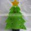Green Christmas tree felt wine bottle size small gift bag/wrapping