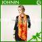 JOHNIN made Custom NO MOQ digital printing fashion summer soft lady long silk scarves