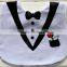 blak white TPU technica large waterproof tuxedo baby feeding bibs