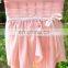 Popular Fancy Pink Chiffon Lace Wedding Cover Chair