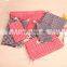 2015 Tartan Printed Fashion Cotton Drawstring Bag