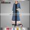 Top Selling Islamic Clothing For Women Fashion Muslim Contrast Color Pattern with Lace Kimono Abaya