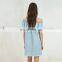 Off Shoulder Denim Sexy Dress Girls Cowboy Denim One Piece Dress