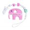 Baby Elephant BPA Free Baby Teether Cute Baby Pacifier Clip Nursing Toys