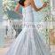 Glorious Lace Overlay and Ribbon Detail Wedding Gown 2016