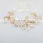 Wedding Hair Jewelry Crystal Bridal Headbands With Flower Leaf hair vine Opal Regal Woman Headpiece Party Prom Hair Accessories