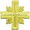 Byzantine Liturgical Hand Embroidered Gold / Silver Bullion Crosses for Vestment, Stole, church decorations