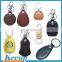 chinese promotional gifts custom brown leather key chain with brass hook