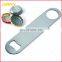 Custom Heavy Duty Stainless Steel Flat Beer Bottle Openers for Bartenders
