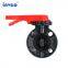 INVCO PVC Butterfly valve  with handle butterfly valve pvc for supply irrigation
