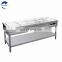 Catering Kitchen Equipment Food Trolley Commercial Stainless Steel HotBainMarie