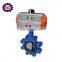 PTFE Sealing Pneumatic Diaphragm Butterfly Valve