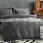 Warm Quality Nordic Indian 100% Bamboo Plain Grey Super King Full Queen Size Double Bedsheet Duvet Cover