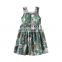 Girls' Dress 2020 Summer Cotton Strap Print Flowers Children Clothes Dress