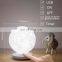 Unique 3D Moon Night Light Promotion Gift Sleeping Light With Touch Remote Control