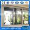 aluminum sliding window double glass wooden color Plastic frame window