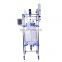 Glass type double layer jacketed photochemical chemical glass reactor