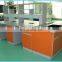 CE approved chemical resistant lab work table epoxy resin top lab bench with reagent shelf