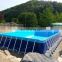 Commercial Portable PVC Large Inflatable Rectangular Metal Steel Frame Swimming Pool,Above Ground swimming pool frame
