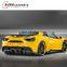 FR 488 GTB N style carbon fiber bodykits for 488 GTB N style car parts with front lip side skirts and rear spoiler