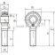 pillow ball rod end bearing, Female, Stainless Steel,Nylon Race