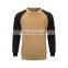 Custom made 100% polyester long sleeve sweater men's round neck plus size cardigan
