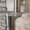 Customize design straight / L shaped staircase glass balustrades & handrails indoor stairs with LED lights
