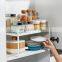 Retractable Metal 2 Layer Multifunctional Multipurpose Kitchen Cabinet Storage Rack