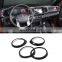 16-20 For Toyota Tacoma Central Control Air Outlet Ring ABS 4-piece Set