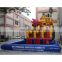 Funny amusement playground inflatable slides with swimming pool