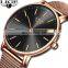 LIGE 9895 Casual Business Quartz Watch Female Ladies Brand Luxury Water Resistant Shock Resistant Wristwatch Birthday Gift
