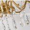 8 Heads/ 10 Heads Hall Luxury Crystal Chandelier Large Hanging Lighting Chandelier With Light For Weddings Stage Decor