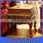 luxury Palace bedroom night stand telephone night table with drawer handles made in China furniture