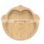 wholesale Natural Ecofriendly Reusable Panda shape Bamboo Kids Plate