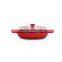 Enamel Cast Iron Cookware Set Pots And Pans shallow turkey seafood casserole
