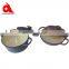 Black Vintage Mini Soup Enameled Cast Iron Enamel Coating Pot Pans Set Cookware With Flowers