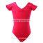 Hot Sale Short Sleeve Cotton Lycra Gymnastics Leotards Children