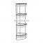 4-tier corner rack Bathroom Storage Organizer Shelf PS BASKET Telescopic Freestanding