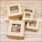 Factory Eco Friendly Biodegradable Kraft Paper Box With Window Socks In Stock Customized Packing Gift Boxes Swaddle Wrap
