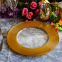 Professional Factory Dinner Set Clear And Gold Colored Glass Charger Plate And Bowl