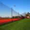 HDPE Black Knotted Sports Court Fence Net, Baseball Football Practice Barrier Netting