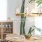 Copper Industrial Style Glass Lampshade Chandelier Ceiling Light Fixture For Living Dining Room Bedroom Kitchen Island Foyer