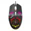 HXSJ J400 new fan macro programming wired hole game mouse 8000dpi adjustable anti-hand sweat design spot wholesale