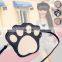 PU shoulder cross body handbags purses ladies bags footprint women bag