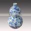 Chinese style blue and white porcelain ceramic vase stand for hotel decorative