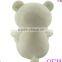 White stuffed plush teddy bear toy for valentine, Plush teddy bear with red heart