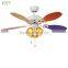 Small Size Colorful Blades Ceiling Fan With Remote