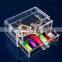 Tabletop Clear Jewelry Display Case Acrylic Makeup Storage Organizer With Drawers