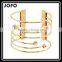Europe Wire Shape Diamond Gold Plated Cuff Bracelet