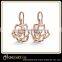 Fashionable earrings white gold jewelry gold earrings for women